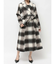 ミディレングスシャギーチェックコート
