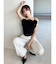 コサージュキャミトップス
