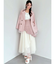 【WEB限定】チュールドッキングフレアスカート