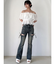 【追加生産分】カットアウトリボンデニムパンツ