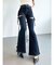 【追加生産分】カットアウトリボンデニムパンツ