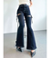【追加生産分】カットアウトリボンデニムパンツ
