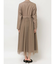 チュールドッキングロングコート