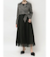 チュールドッキングロングコート