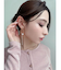 ポイントビジューフープピアス