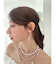 ポイントビジューフープピアス