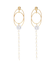 ポイントビジューフープピアス