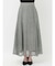 ハウンドトゥースシアーフレアスカート