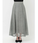 ハウンドトゥースシアーフレアスカート