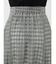 ハウンドトゥースシアーフレアスカート