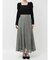 ハウンドトゥースシアーフレアスカート