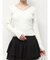 デコルテクロスニットトップス
