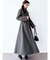 フレアデザインロングコート