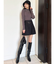 ハイネックベーシックニットトップス