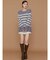 ボーダーニットチュニック