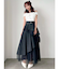 【WEB限定】チュールドッキングフレアスカート