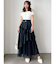 【WEB限定】チュールドッキングフレアスカート