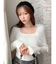 フリルドッキングニットトップス
