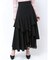 アシンメトリーラッフルフレアスカート