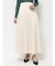 サテン切替フレアスカート