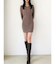 フロントクロスニットワンピース