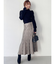 ニットファブリックフレアスカート【セットアップ着用可能】