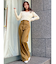 ハイウエストセミフレアパンツ