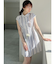 ウエストタックミニシャツワンピース