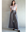 ホースビット付きワイドパンツ