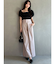 ホースビット付きワイドパンツ