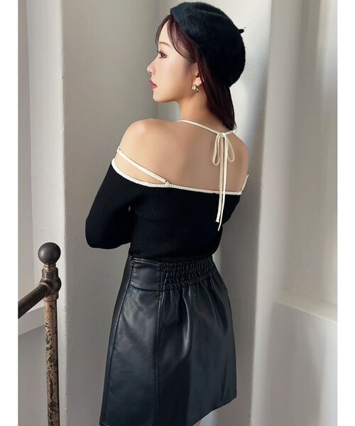 ナローストラップリブトップス｜リゼクシーの通販｜&mall（アンド