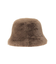 フェイクファーバケットハット
