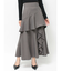 フリルスリットフレアスカート