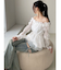 ボリュームギャザーオフショルブラウス