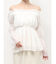 ボリュームギャザーオフショルブラウス
