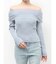 バックリボンオフショルニットトップス