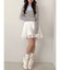 アシンメトリーフレアミニスカート