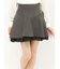 アシンメトリーフレアミニスカート