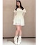 オフショルシフォンミニワンピース