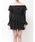 オフショルシフォンミニワンピース
