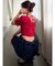 バックリボンデニムパンツ