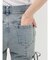 【新色追加】カットアウトリボンデニムパンツ