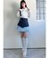 レイヤードプリーツミニスカート