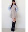 シャツレイヤードミニワンピース