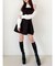 シャツレイヤードミニワンピース