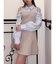 シャツレイヤードミニワンピース