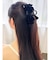 ベロアリボンヘアクリップ
