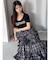 オーバーラップフリルスカート