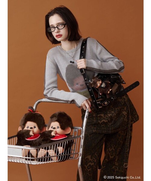 monchhichi×jouetie】フォトプリントニット｜ジュエティの通販｜&mall