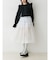 レイヤードチュールスカート